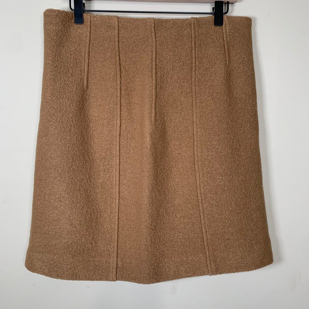 M.M. Lafleur New York 100% Virgin Wool Lined Mini Pencil Skirt Size 12 Office